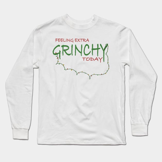 Feeling extra grinchy today Long Sleeve T-Shirt by Xatutik-Art